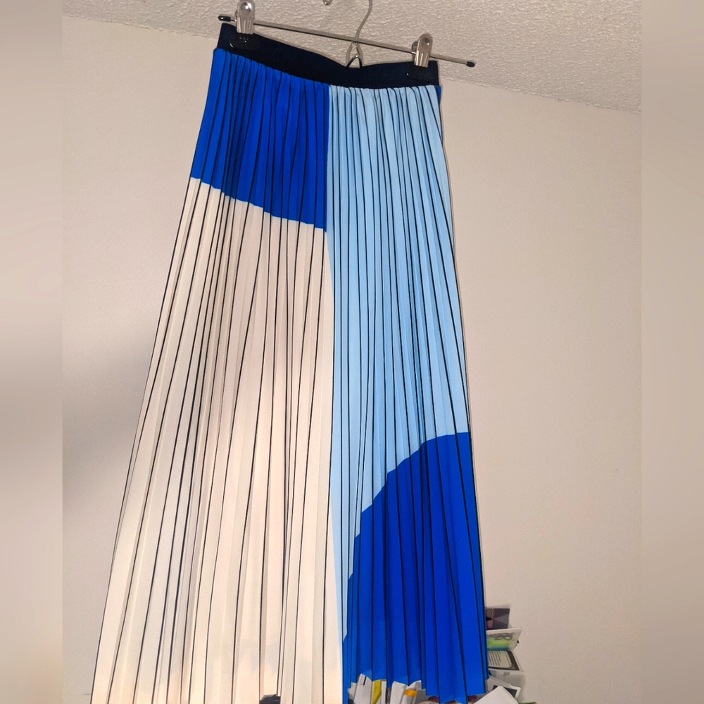 LUXURY- ZERO DEGREES CELCIUS DESIGNER PLEATED SKIRT PRETTY MAXI SKIRT- Worn once